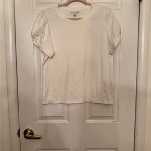 White Casual Blouse with Light Fabric